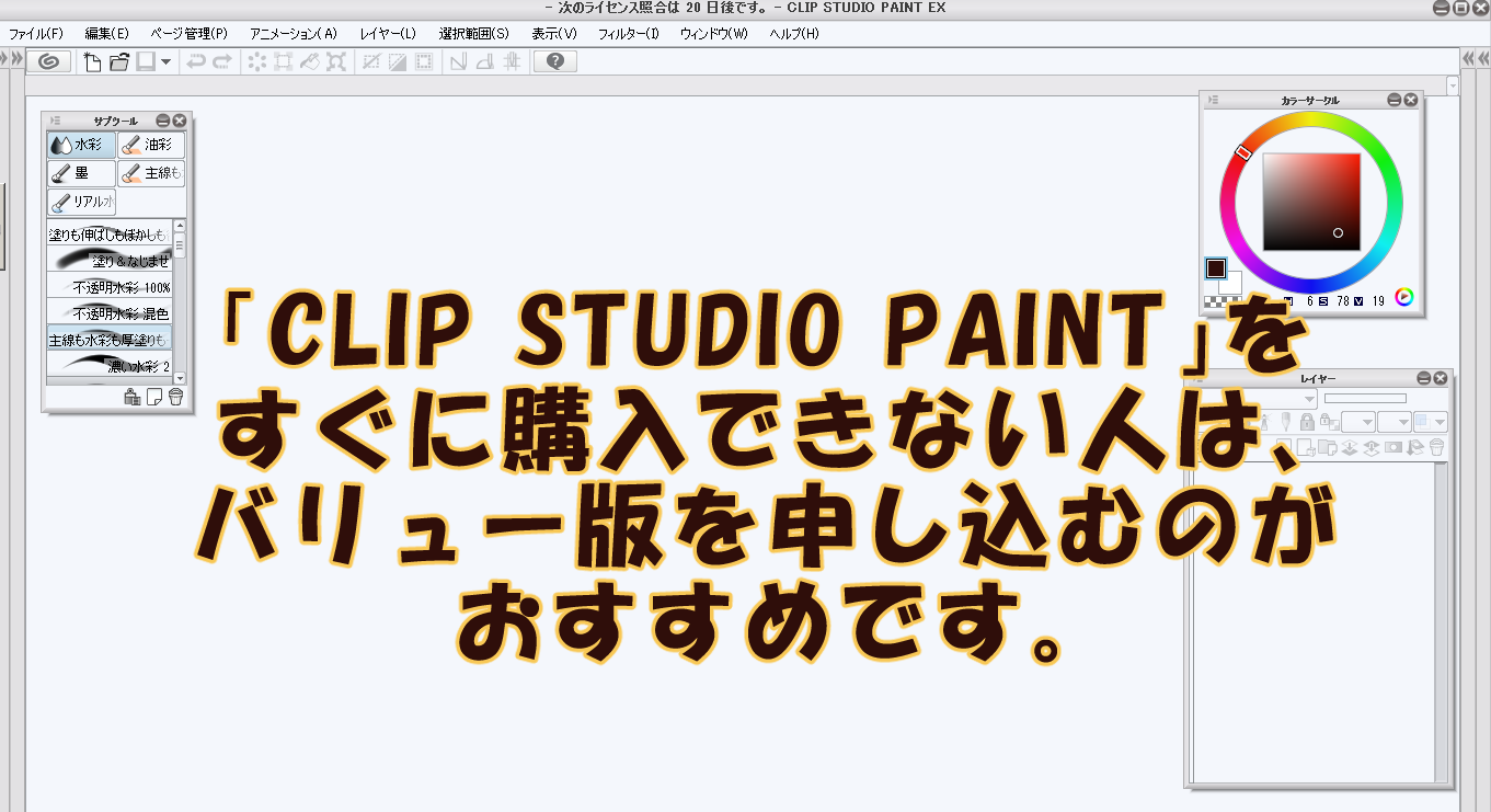 clip studio paint ex(for windows/mac os x)バリュー版